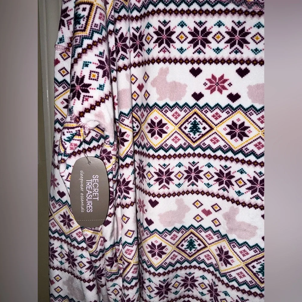 Secret Treasures Ladies Pajama Lounge Top Size L 12/14 Bunny 🐰 - Picture 5 of 8
